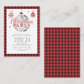 Carte De Correspondance Fête de Noël Russe Plaid (Devant / Derrière)