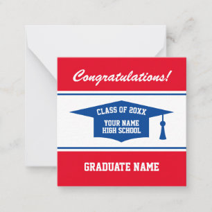 Carte De Correspondance Fête de remise des diplômes du secondaire Classe d