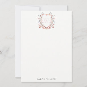 Carte De Correspondance Fête des mariées de poitrine rose Fleur sauvage
