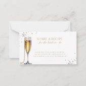 Carte De Correspondance Fête des mariées Perles et poursuites, Brunch nupt (Devant)