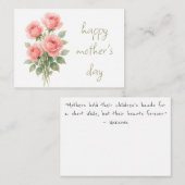 Carte De Correspondance Fête des Mères florale (Devant / Derrière)