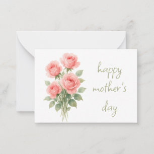 Carte De Correspondance Fête des Mères Florale 