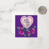 Carte De Correspondance Fête des Mères Message de vœux (Devant/Arrière en situation)