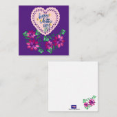 Carte De Correspondance Fête des Mères Message de vœux (Devant / Derrière)