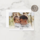 Carte De Correspondance fête des pères heureuse vacances photo budget mode (Devant/Arrière en situation)