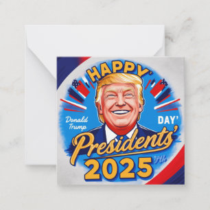 Carte De Correspondance fête des présidents heureux 2025