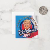 Carte De Correspondance fête des présidents heureux 2025 (Devant/Arrière en situation)