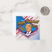 Carte De Correspondance fête des présidents heureux 2025 (Devant/Arrière en situation)