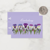 Carte De Correspondance fête du jardin (Devant/Arrière en situation)