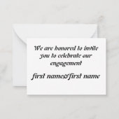 Carte De Correspondance fête du jour (Dos)