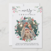 Carte De Correspondance Fêtes de Noël Photo personnalisée (Devant)