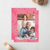 Carte De Correspondance Feu d'artifice Japonais Cherry (Devant/Arrière en situation)