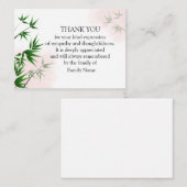 Carte De Correspondance Feuille de bambou (Devant / Derrière)