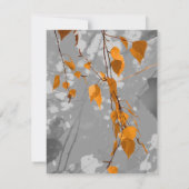 Carte De Correspondance Feuilles d'automne (Dos)