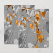 Carte De Correspondance Feuilles d'automne (Devant / Derrière)