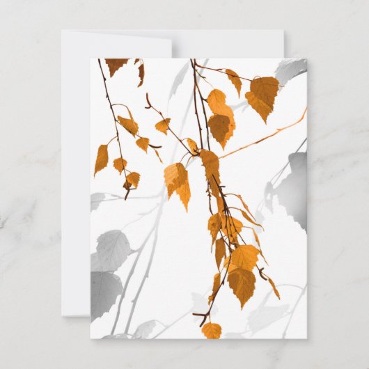 Carte De Correspondance Feuilles d'automne 2 (Devant)