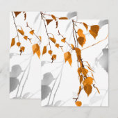 Carte De Correspondance Feuilles d'automne 2 (Devant / Derrière)