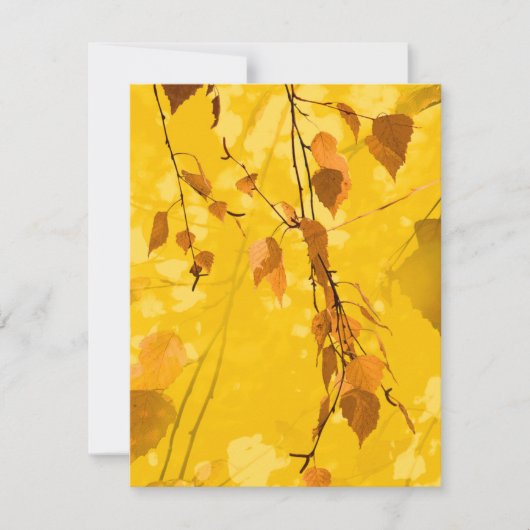 Carte De Correspondance Feuilles d'automne 3 (Devant)