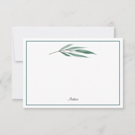 Carte De Correspondance Feuilles de l'eucalyptus (Devant)