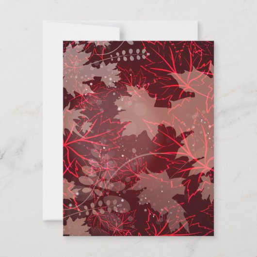 Carte De Correspondance Feuilles d'or 1 (Devant)