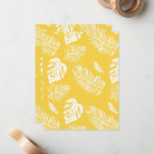 Carte De Correspondance Feuilles tropicaux 16 (Devant/Arrière en situation)