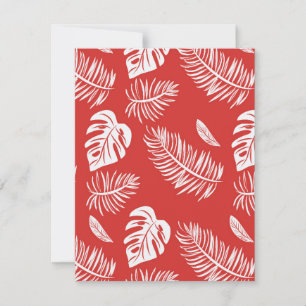 Carte De Correspondance Feuilles tropicaux 20