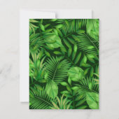 Carte De Correspondance Feuilles tropicaux 3 (Dos)