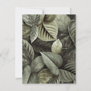 Carte De Correspondance Feuilles tropicaux 5