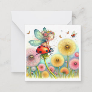 Carte De Correspondance Fiche Imaginaire Fairy