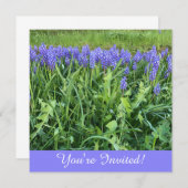 Carte De Correspondance Fiche photo Violet Bluebells (Devant / Derrière)