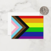 Carte De Correspondance Fierté LGBTQ+ (Devant/Arrière en situation)