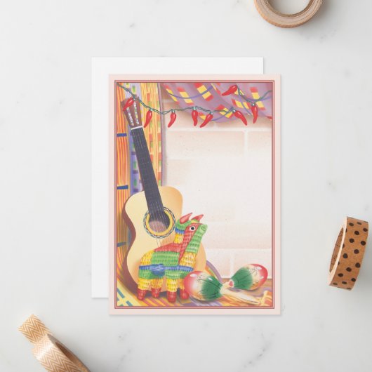 Carte De Correspondance Fiesta © (Devant/Arrière en situation)