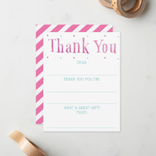 Carte De Correspondance Filles Aquarelle Remplir Les Espaces Vides Merci