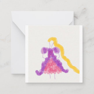 Carte De Correspondance Filles Fleur Rapunzel 