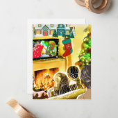 Carte De Correspondance Films de Noël (Devant/Arrière en situation)