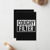Carte De Correspondance filtre Coughy (Devant/Arrière en situation)