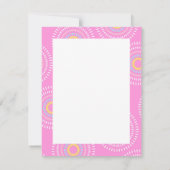 Carte De Correspondance Fireworks rose japonais (Dos)