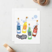 Carte De Correspondance Fizzy Lifting Drink Graphic (Devant/Arrière en situation)