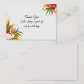 Carte De Correspondance Flamant rose En Été (Devant / Derrière)