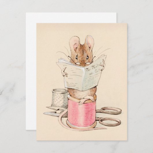 Carte De Correspondance Flat Note Card (Devant / Derrière)