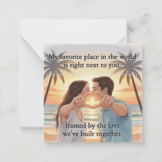 Carte De Correspondance Flat Note Card