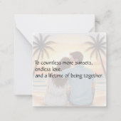 Carte De Correspondance Flat Note Card (Dos)