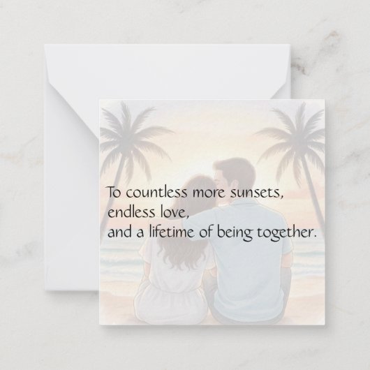 Carte De Correspondance Flat Note Card (Dos)