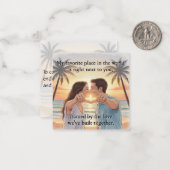 Carte De Correspondance Flat Note Card (Devant/Arrière en situation)