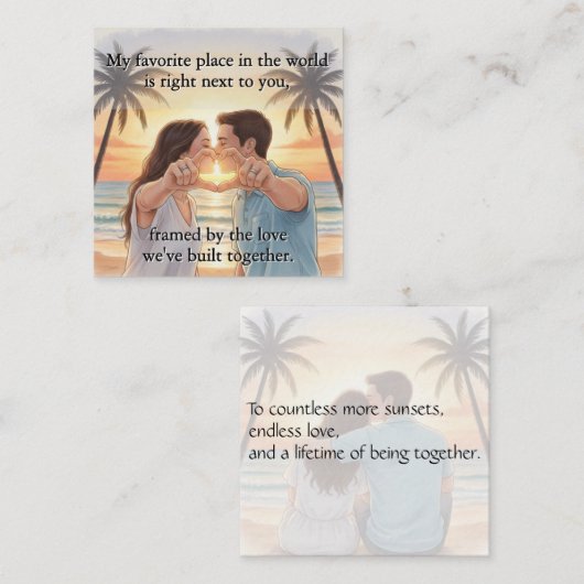 Carte De Correspondance Flat Note Card (Devant / Derrière)