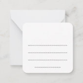Carte De Correspondance Flat Note Card (Dos)
