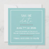 Carte De Correspondance Flat Note Card - Save the Date (Dos)
