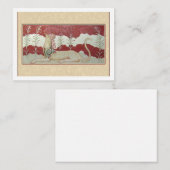 Carte De Correspondance Flat Note Card with Minoan Grifon (Devant / Derrière)