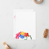 Carte De Correspondance flat  Note Cards (Devant/Arrière en situation)