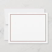 Carte De Correspondance Flèche Maroon Trame Ajouter Votre Nom (Dos)